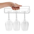 thumbnail image 7 of Qiangzon Hanging Wine Glass Rack Under Cabinet – Space-Saving Stemware Holder, No-Drill Wire Organizer for Kitchen & Bar, Elegant Hollow Design Keeps Glasses Safe & Dry, Champagne, Cocktail Glasses, 7 of 7