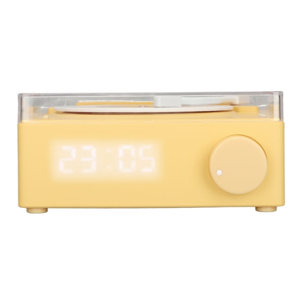 Alarma X11 Altavoz De Reloj De Alarma 360 Grados SONENO RETRO RETRO VINIL DISCO DE EMPAJA ALTAUMPOR DEL ALMA ALTA DC 5V1A