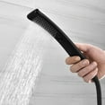 thumbnail image 5 of Black Waterfall Shower Head High Pressure Rain Shower Sprayer Set Water Saving Filter Sprayer High Quality Free Shipping (Hose), 5 of 7