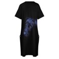 thumbnail image 4 of Vestido holgado de schnauzer gigante para mujer traje de baile con bolsillo vestido de noche de verano, 4 of 6