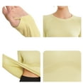 thumbnail image 5 of Arnsht Slim Fit Workout Shirts for Women Long Sleeve Yoga Tops Sports Running Shirt Breathable Athletic Base Layer Top Yellow XL, 5 of 5