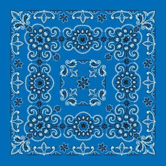 Bandanna Co Texas Paisley, Royal   Kelly