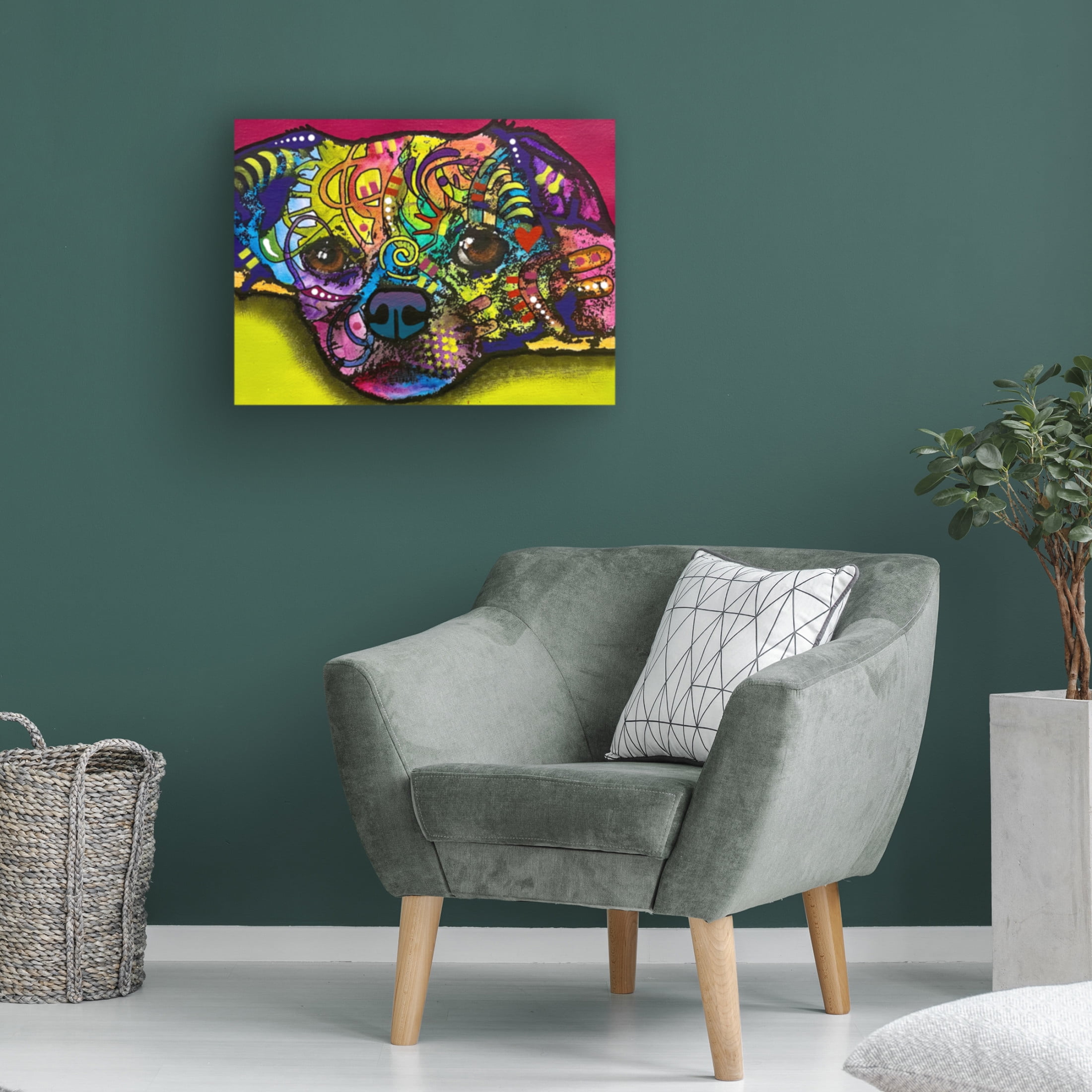 Canvas Wall Art - Dean Russo 'A Little Tuckered' Wall Art for Living Room, Bedroom, or Office Décor by Trademark Fine Art - 19 x 14 Inches