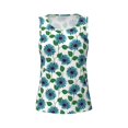 thumbnail image 6 of Sigee Blue Sunflowers for Women's Workout Tank Top,Running Tank Tops,Sleeveless Gym ClothesSmall, 6 of 8