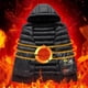 thumbnail image 4 of Ceisia Men's Fleece Lined Sleeveless Waistcoat with Detachable Cap Zipper Pockets Casual Gift Hooded Outerwear, 4 of 9