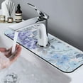 thumbnail image 7 of Sikiie Bird Butterfly Stripe Splash Guard for Sink Faucet-1 PC Super Absorbent Fast Drying Mat Sink Gadgets-Splash Guard for Kitchen, Sink Mat, 7 of 7