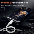 thumbnail image 6 of Magnetic Case for iPhone 16 Pro, Compatible with Magsafe PC Hard Shell Silicone Inner Bumper Anti-Scratch Full-Body Cover Shockproof Slim Design Unique Stained Glass Jellyfish, 6 of 7
