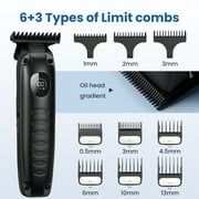Professional Hair Clippers for Men: Cordless Hair Clipper Trimmer with LED Display - Mens Clippers and Grooming Set, Barber Clippers Set