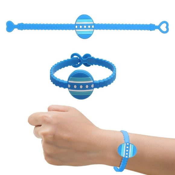 Matoen12 Adjustable PVC Sport Bracelet Cute Wristband Bunny Wristband Easter Bracelet Party Favors