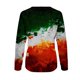 thumbnail image 5 of Camiseta suelta estampada a la moda para mujer, blusa de manga larga, cuello redondo, camisetas informales Pompotops  FGAJ7750, 5 of 5