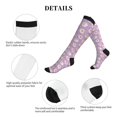 thumbnail image 5 of Lsque Sheeps Pattern Sport Compression Socks for Men & Women 15-20 mmHg Knee High Nurse Pregnant Running Medical and Travel Athletic, 5 of 6