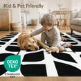 thumbnail image 4 of ODIKA 2'x3' Washable Accent Rug Pet Friendly, Bedside Mat Geometric Contemporary Arch Knot Abstract Monochrome Mid Century for Bedroom, Nursery, RV, 4 of 7