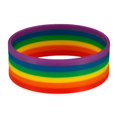 thumbnail image 1 of Non Light Up Rainbow Silicon Rubber Bracelet, 1 of 1