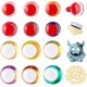 thumbnail image 1 of 24 ojos de seguridad de 6 colores para crochet, 14 mm y 18 mm, para amigurumi, peluches y manualidades, con arandelas., 1 of 5