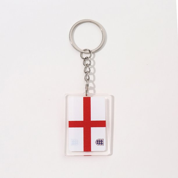 Llavero acrílico de marca inglesa creativa, colgante de llavero acrílico de recuerdo de la Copa Mundial de fútbol,England