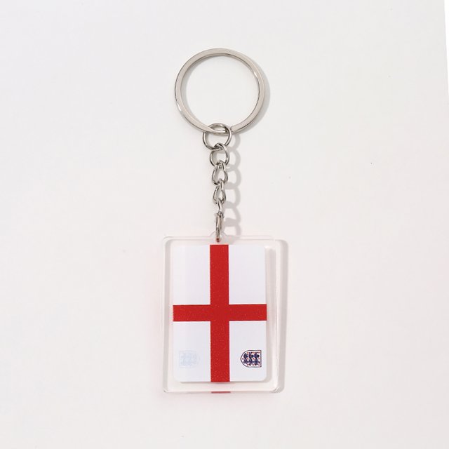 Llavero acrílico de marca inglesa creativa, colgante de llavero acrílico de recuerdo de la Copa Mundial de fútbol,England