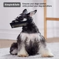 thumbnail image 6 of Dog Air Mesh Breathable and Drinkable Pet Muzzle for Anti Biting Anti Barking LickingBlack, 6 of 7