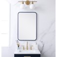 thumbnail image 2 of Elegant Lighting MR802030BL 20 x 30 in. Soft Corner Metal Rectangular Mirror, Blue, 2 of 4