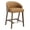 Brown - PU, variant on Guyou Modern Bar Stools Set of 4, 26" Counter Height Bar Stools with Footrests, Linen Upholstered Kitchen Island Chairs for Dining Rooms, Kitchens, and Bars, Beige