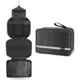 thumbnail image 1 of Neceser Maliton para hombre y mujer | Grande para viajar | Bolsa Higiénica Compacta Colgante con 4 Compartimentos | Bolsa de ducha de baño impermeable (negro), 1 of 5