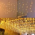 thumbnail image 5 of Guirnalda de luces navideñas de gran tamaño, cortina para Año Nuevo 2024, decoración del hogar, 5 m, 10 m, 15 m, 20 m, guirnalda de luces de carámbanos, guirnalda de luces de carámbanos, 5 of 5