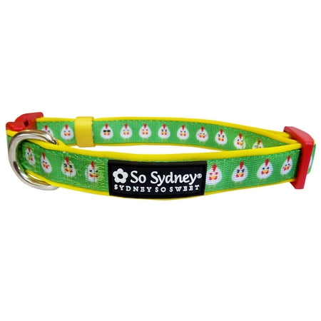 Funky Chicken Row - Designer Cute Matching Dog Collar and Leash - Fun & Funky Collection