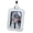 White, variant on Square Silicone Protective Case Pendant Transparent Millet Badge Keyring Gumi Outing Anime Display PU Leather Pouch