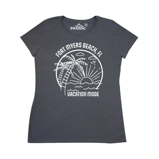 INKtastic Summer Vacation Mode Fort Myers Beach Florida Women's T