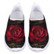 thumbnail image 1 of Zapatillas de deporte para mujer con estampado degradado de rosas rojas, de malla, informales, antideslizantes, resistentes a la suciedad, clásicas, con punta redonda, para correr, 1 of 5