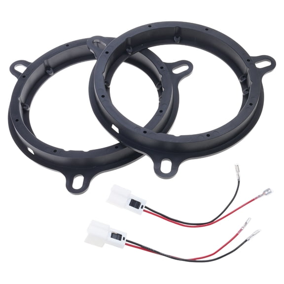 6.5in Car Horn Washer Adapter Holder Car Stereo Speaker Spacer Adaptor & Speaker Harness for Vehicle