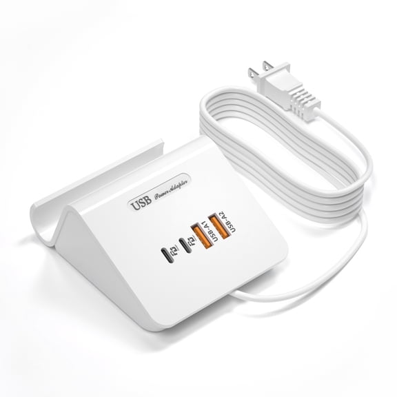 VHBW USB Charging Station 45W,USB C Charging Station PD 20W with 2 USB A 25W for Multiple Devices iPhone Galaxy Google Pixel and More