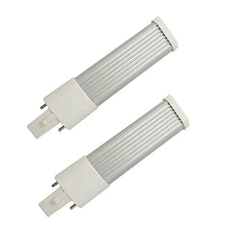

L135mm/5.3 2-Pack 4W G23 PL-S 7W Plug in Recessed PL Bulb E-Simpo 2-Pin Horizontal Retrofit CFL PLS-7W Replacement 85-300V 180° View Angle Ceiling Lamp (Daylight 6000-6500k)