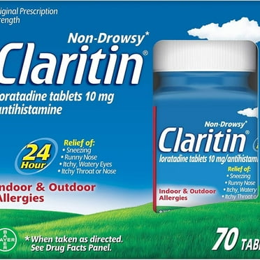 Claritin 24 Hour Non-Drowsy Allergy Tablets, 10 mg, 70 Count