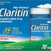 Claritin 24 Hour Non-Drowsy Allergy Tablets, 10 mg, 70 Count