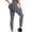 Dark Gray, variant on WWV Womens Yoga Pants Womens Soft Leggings Elastic High Waisted Belly Control Workout Trousers Solid Color Fashion Tights Slim Fit Mountaineering Jogger Purple