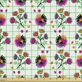 thumbnail image 2 of Ambesonne Abstract Fabric by the Yard Upholstery, Quirky Cartoonish Floral, 1 Yard, Multicolor, 2 of 5