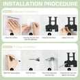 thumbnail image 3 of Key Holder for Wall, Black Wall Mount Key Hanger with, 3 of 6