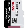 thumbnail image 3 of Kingston 32GB High Endurance MicroSD SDHC Flash Memory Card High Performance, 1080P, Full HD, Up to 95MB/S Read (SDCE/32GBCR), 3 of 5