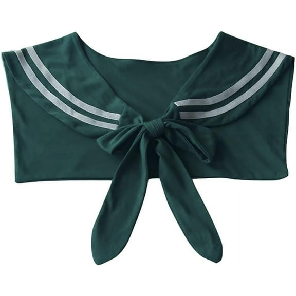 CAILDANL Fake Collar Dickey Detachable Navy Style Collars Set Half Top Mock Blouse Collar for Women