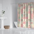 thumbnail image 2 of Pioneer Flower Floral Print Pattern Shower Curtain 84"x72", Bathroom Decorative Shower Curtain Set with 12 Hooks, Waterproof Washable, 2 of 6