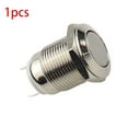 thumbnail image 1 of BTOER 12mm Round Button Without Fixation Instant Aluminum ON OFF ON Ring Illuminated Car Pushbutton Switch 36V, 1 of 6