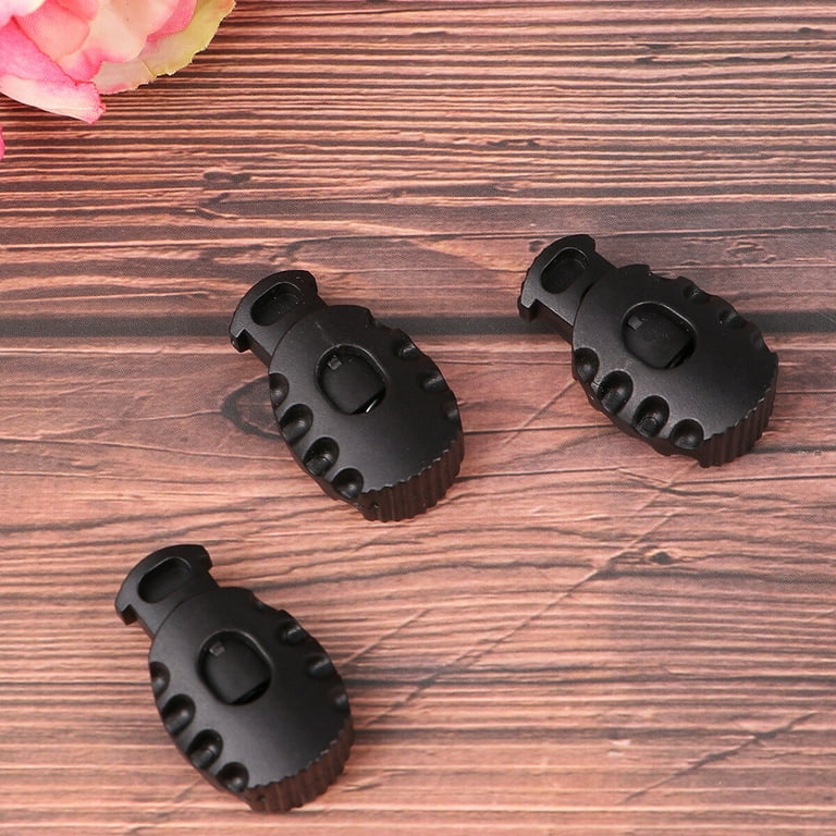 Spring Loaded Elastic Drawstring Rope Clip Ends Round Ball Shape