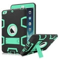 thumbnail image 1 of iPad Mini 1 Case ,iPad Mini 2 Case ,iPad Mini 3 Case, Mignova Heavy Duty rugged Anti-impact Hybrid Protective Case with Build In Kickstand For Apple iPad Mini 1 / 2 / 3(Black+Green), 1 of 7