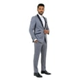 thumbnail image 3 of Tazzio Slim Fit Satin Shawl Lapel 2 Piece Tuxedo Suit Set, 3 of 4