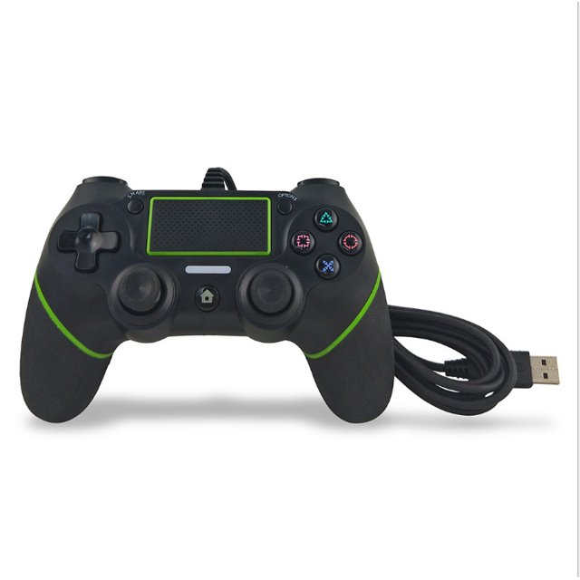 Controlador PS4 Controlador de cable PS4 Controlador de juegos con cable PS4 nueva solución-verde oscuro