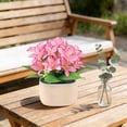 thumbnail image 4 of Artificial Flower Decorationfake Flower Bouquet With Vase Lowmaintenance Desktop Ornament For Bedroombathroomwedding And Party Decoration, 4 of 6