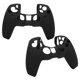 thumbnail image 3 of Sailing Funda protectora de silicona para Gamepad PS5 2 piezas de piel negra para controlador a prueba de polvo, 3 of 10