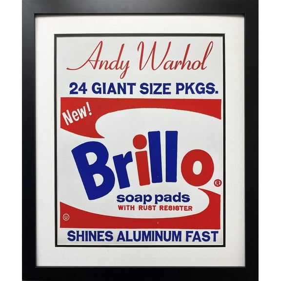 Andy Warhol "Brillo Box" (Medium) NEWLY CUSTOM FRAMED Pop Art Generic