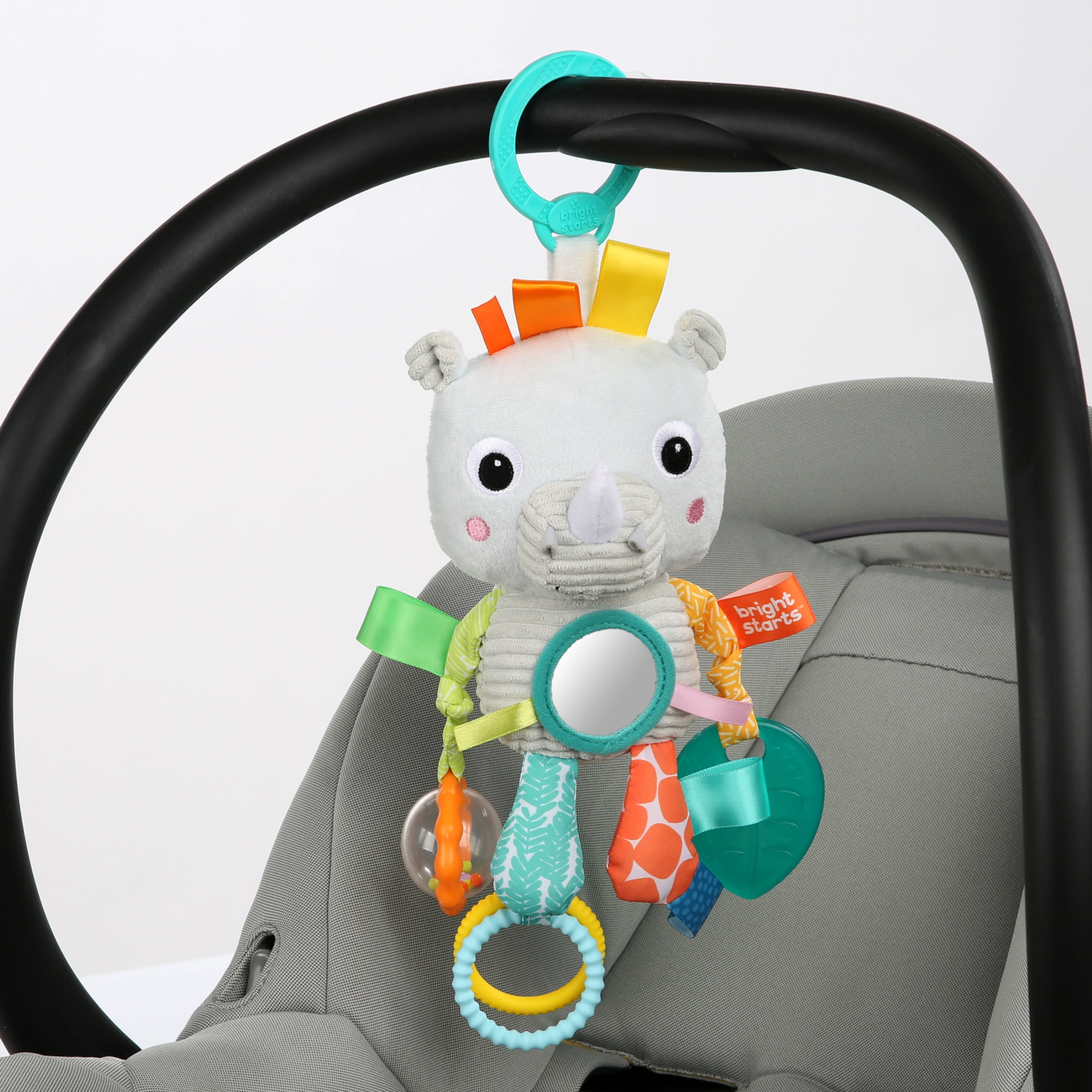 Bright Starts Playful Pals Activity Take-Along Toy - Rhino, Ages
