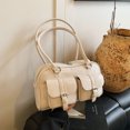 thumbnail image 2 of Bolso Boston de alta calidad para mujer, bolso de mano de gran capacidad, nuevo bolso de ocio de nicho, bolso de almohada de un solo hombro debajo del brazo, 2025, 2 of 4